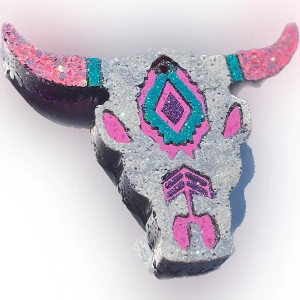 🆕 Aztec cattle skull silicone mold for crafting